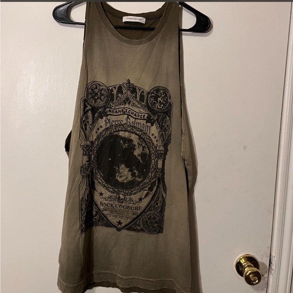 Balmain rock couture beaded tank top - Picture 3 of 9